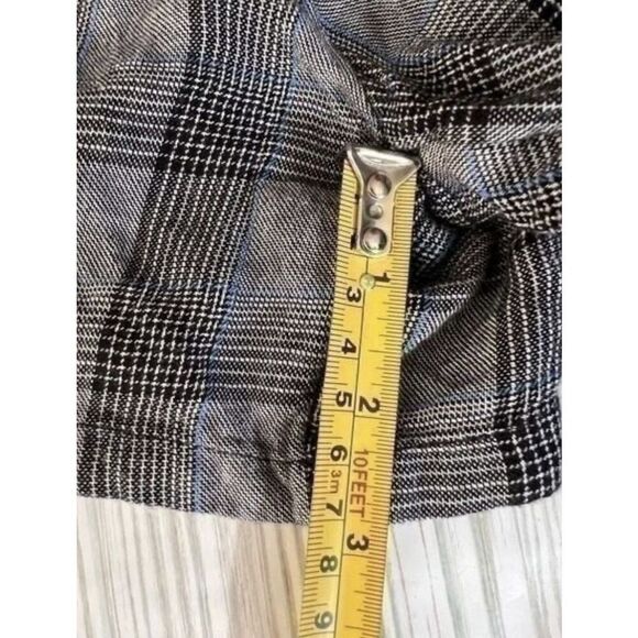 Hollister Shorts Womens S Plaid Gray White Elastic Waist Preppy Stretch Y2K - Picture 5 of 5